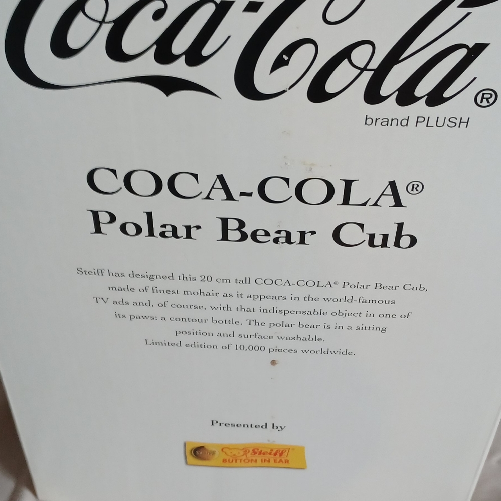 Coca-Cola Steiff Polar Cub